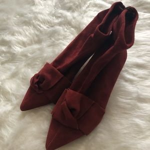 Zara terracota booties